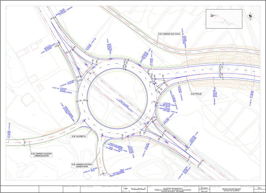 Enlaces. Detalle de glorieta