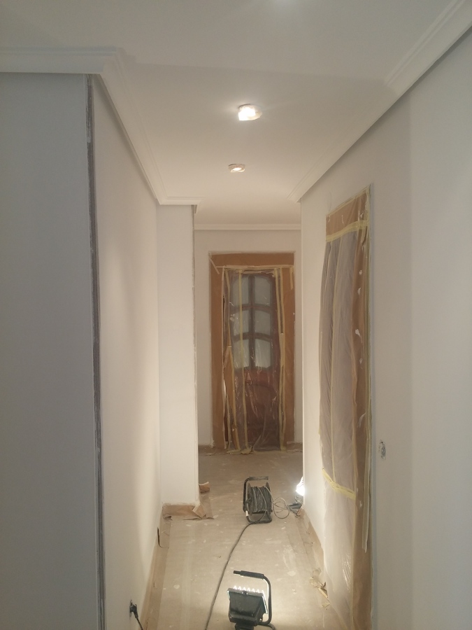 Enlucido de paredes/techos y pintado