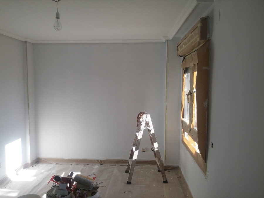 Enlucido de paredes/techos y pintado