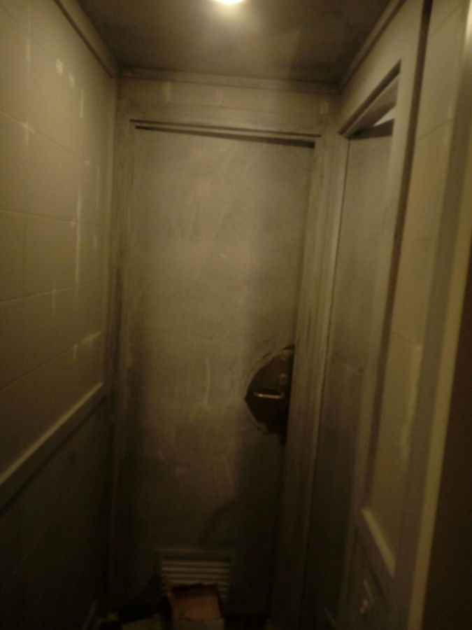 Enmasillado, borada, fijador y base blanco mate