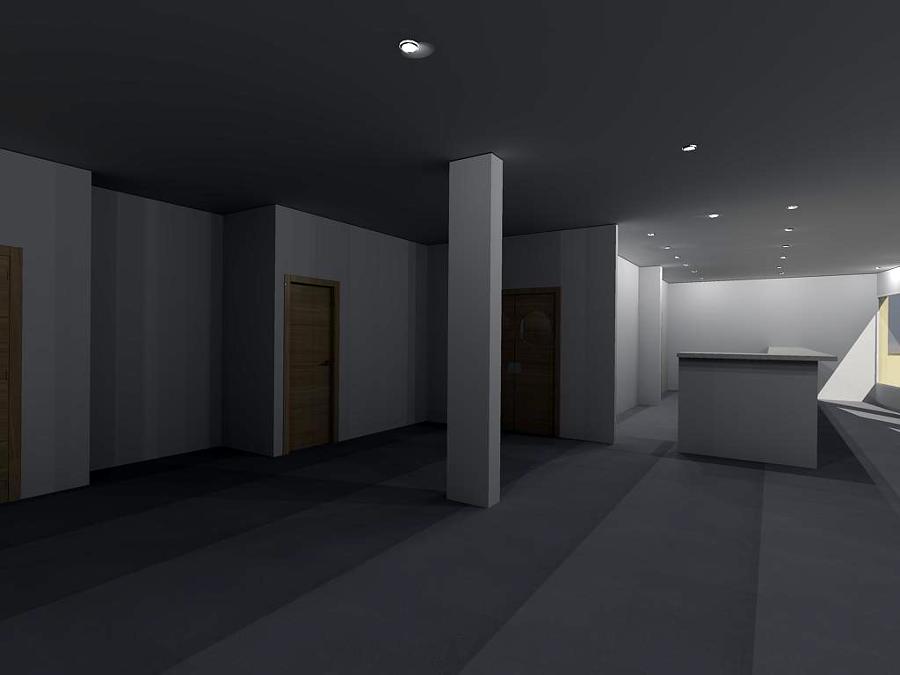 Entrada a cocina desde la barra