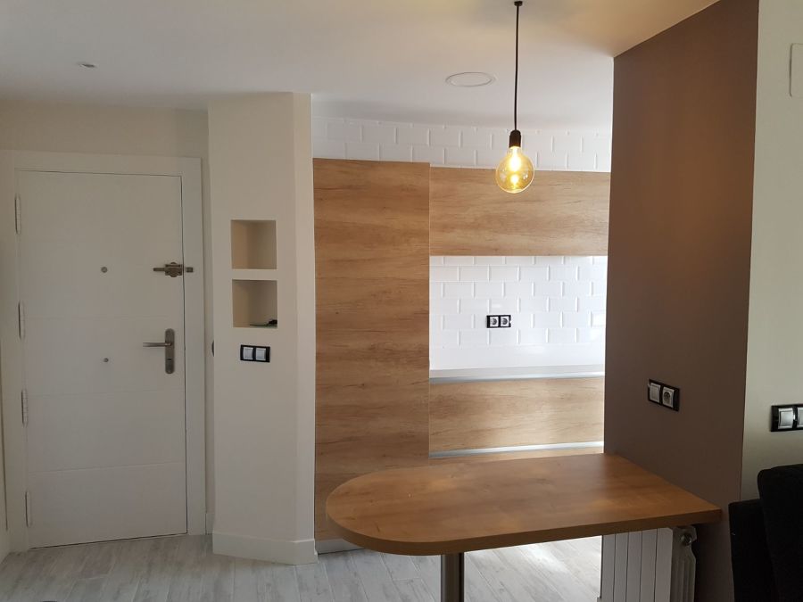 Entrada tras eliminar el tabique.