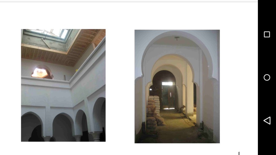 Entrada y patio 2, en construción.