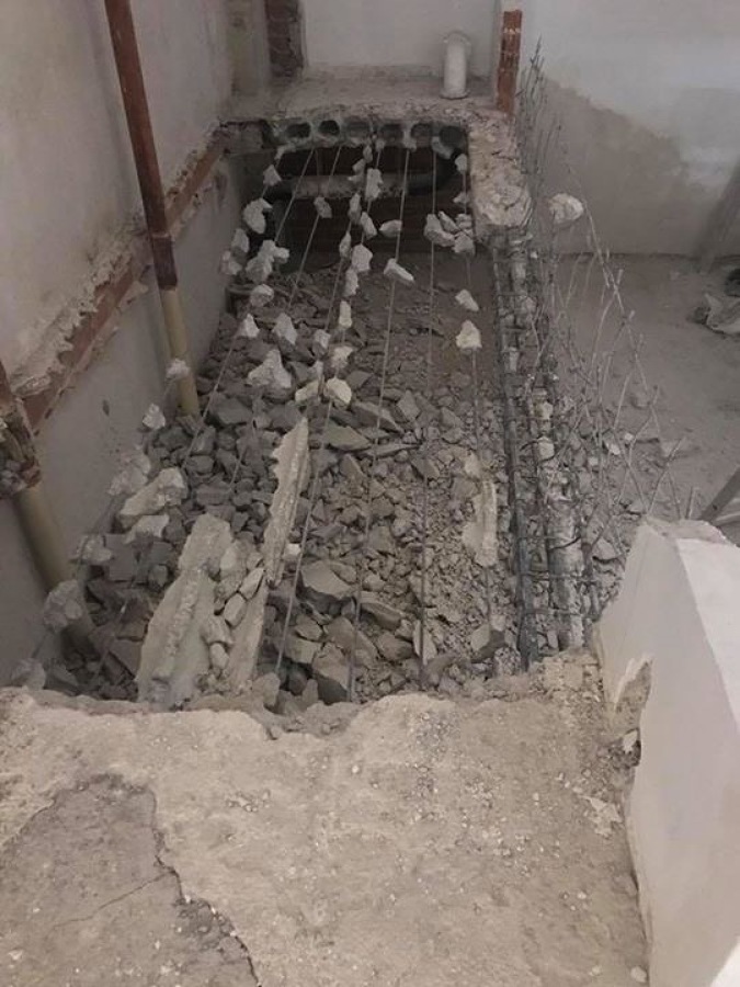 Entre planta demolida