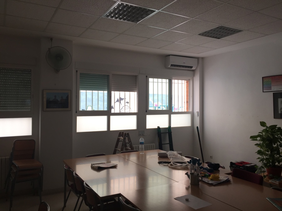 Equipo de aire acondicionado en Aula 