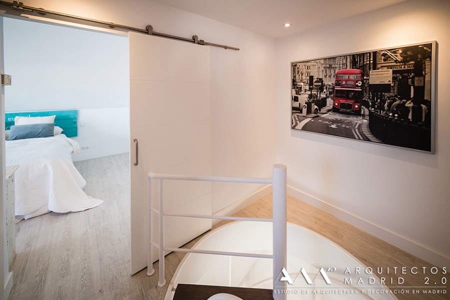 escalera caracol habitación