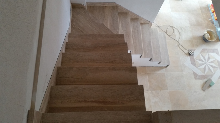 escalera de dos tramos