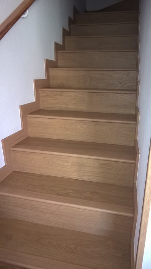 Escaleras en parquet 