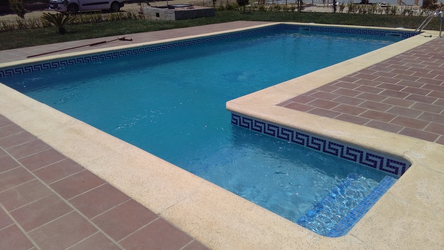 Escalinata realizada en obra