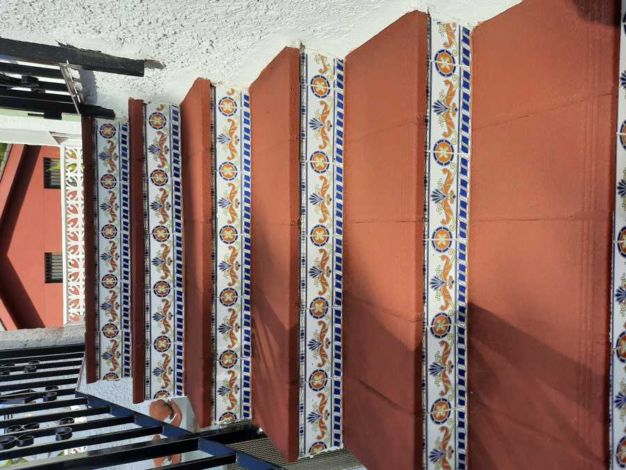 escalones impermeabilizados