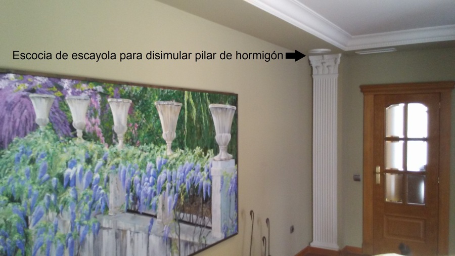 Escocias de escayola.