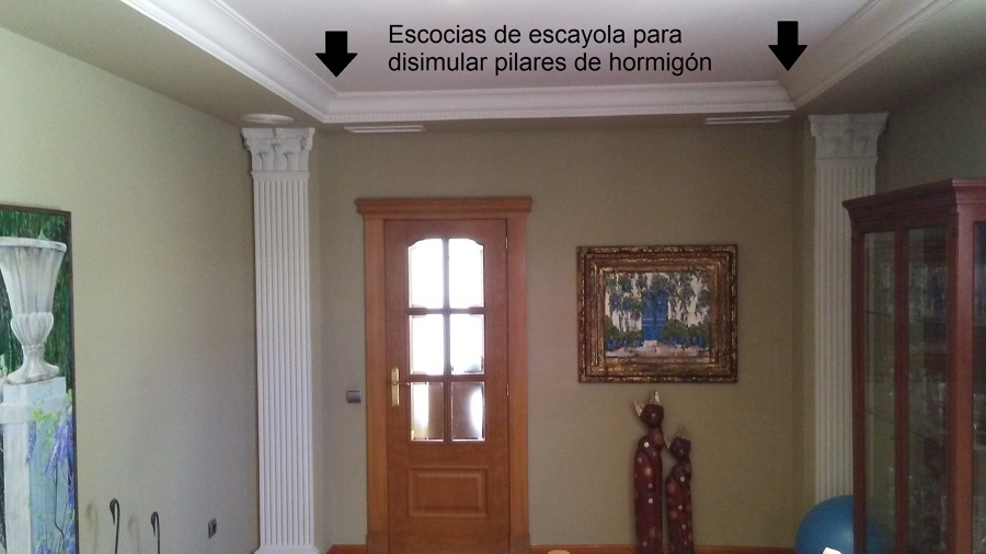 Escocias de escayola.