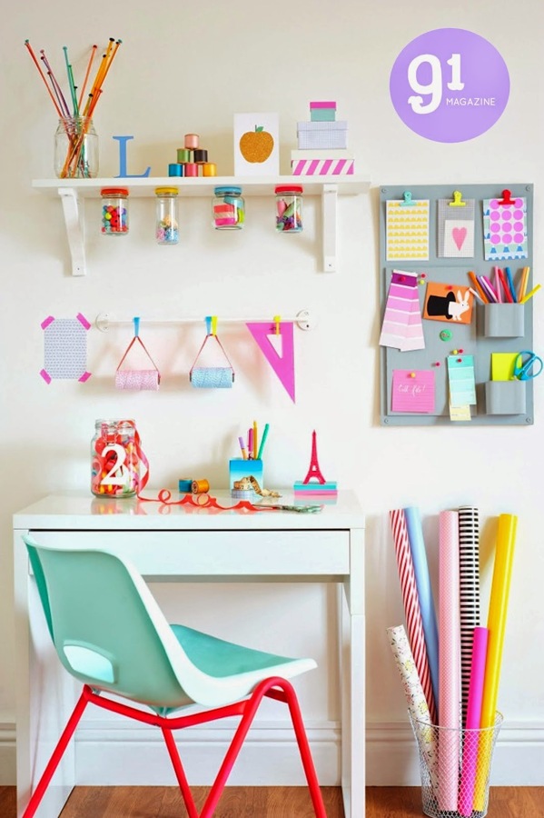 Escritorio infantil colorido