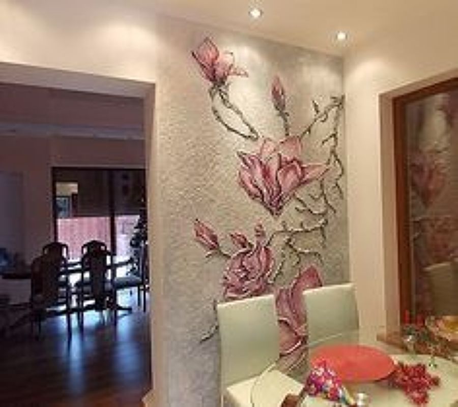 escultura 3D pintada