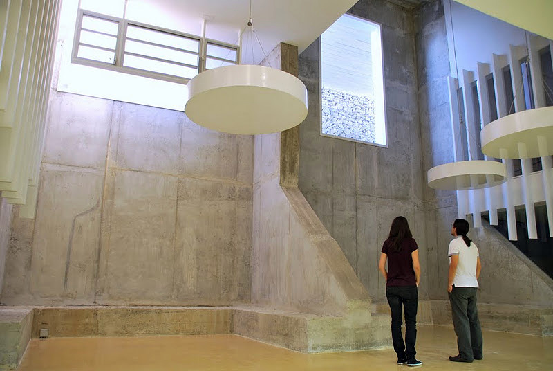 Espacio central a doble altura