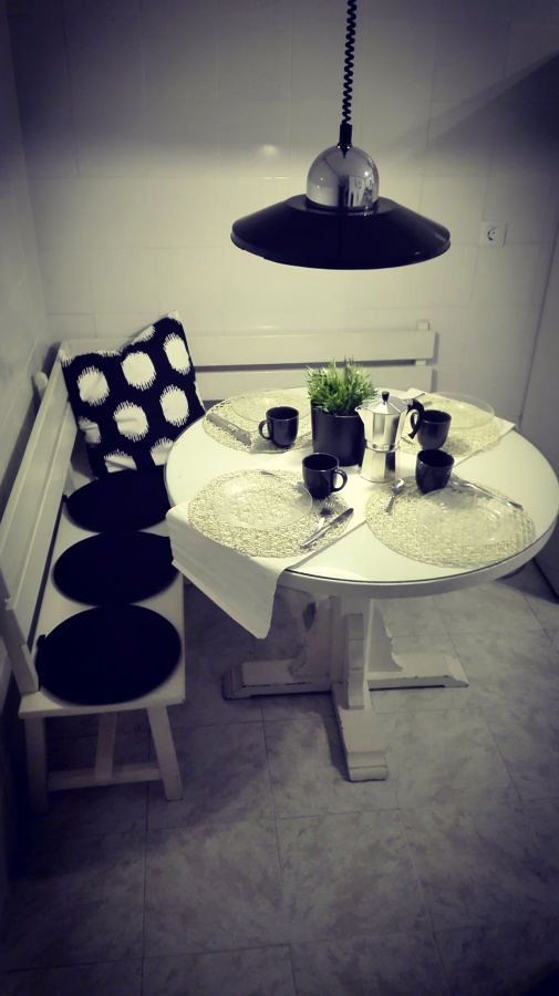 Espacio en la cocina para desayunos