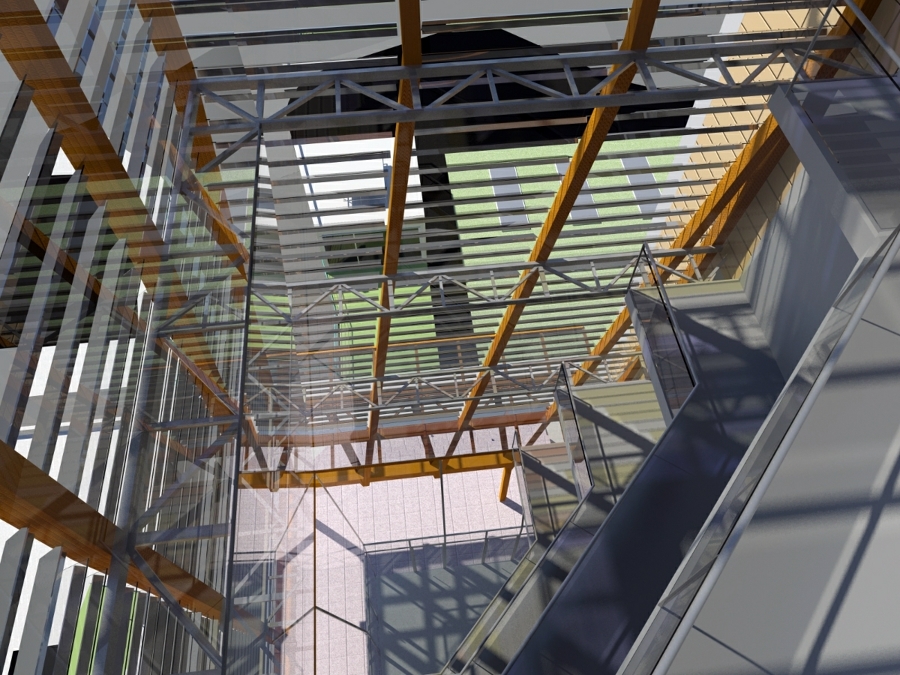 Espacio vestíbulo 3D