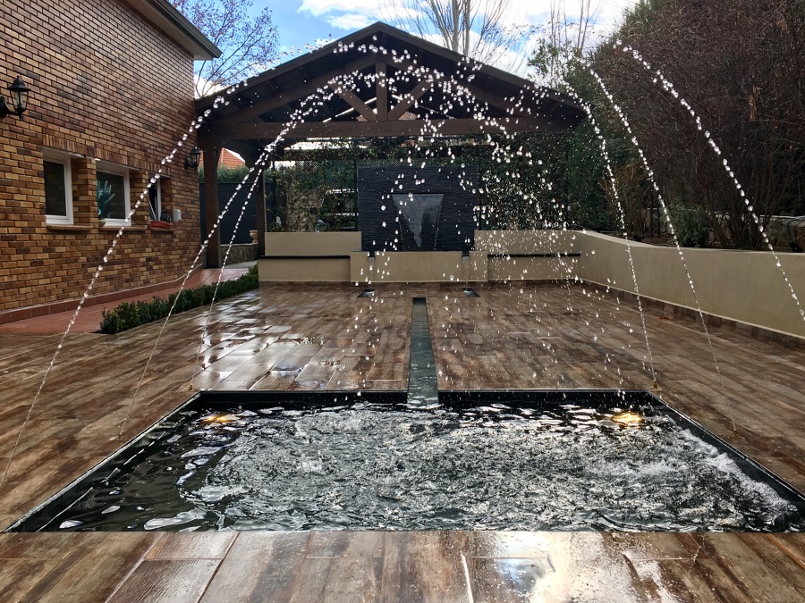 Espectacular juego de agua