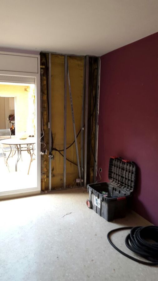 Espuma existente en aislamiento anterior