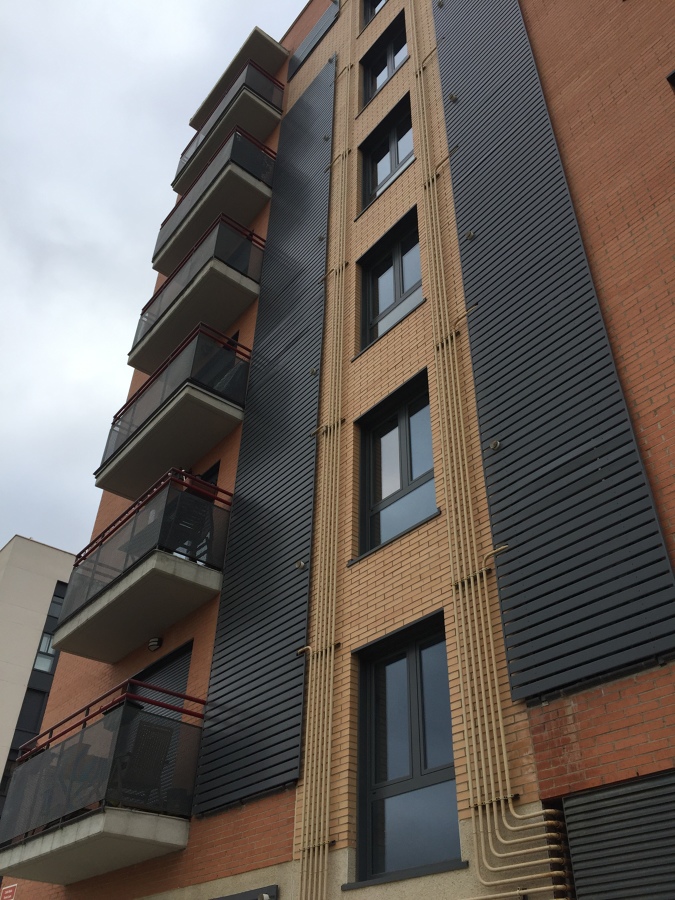 Esquina exterior del edificio