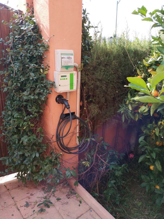 Estacion de recarga para vehículos eléctricos