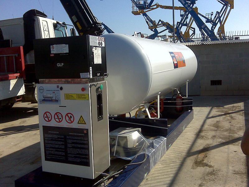 Estacion de servicio a gas