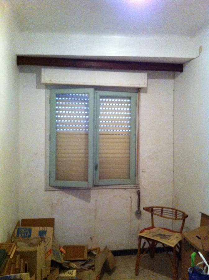 Estado actual de una de las habitaciones