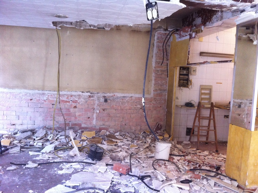 Estado anterior a la reforma - derribos interior