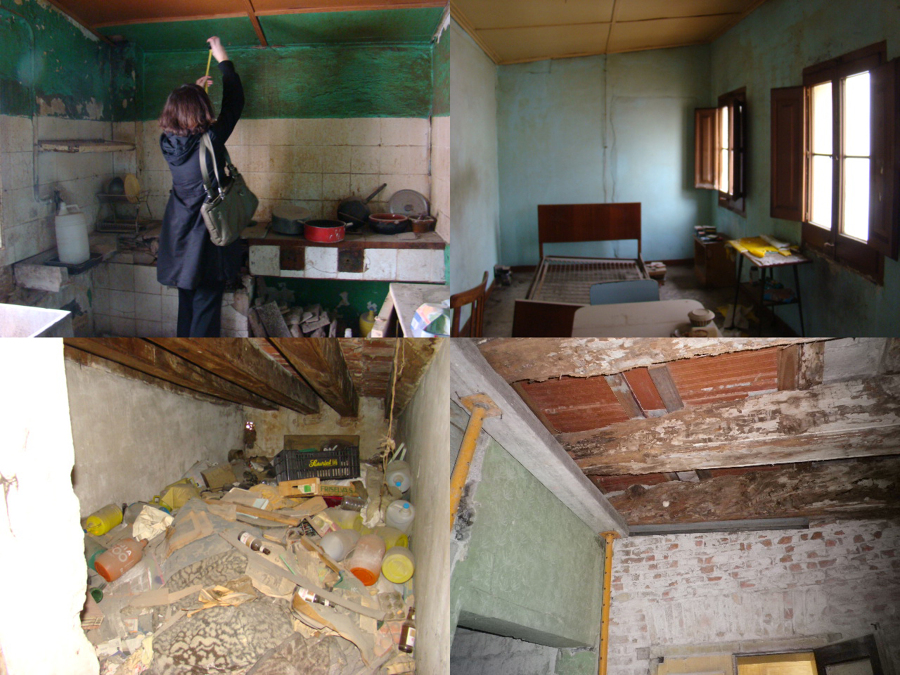 Estado anterior a la rehabilitación.