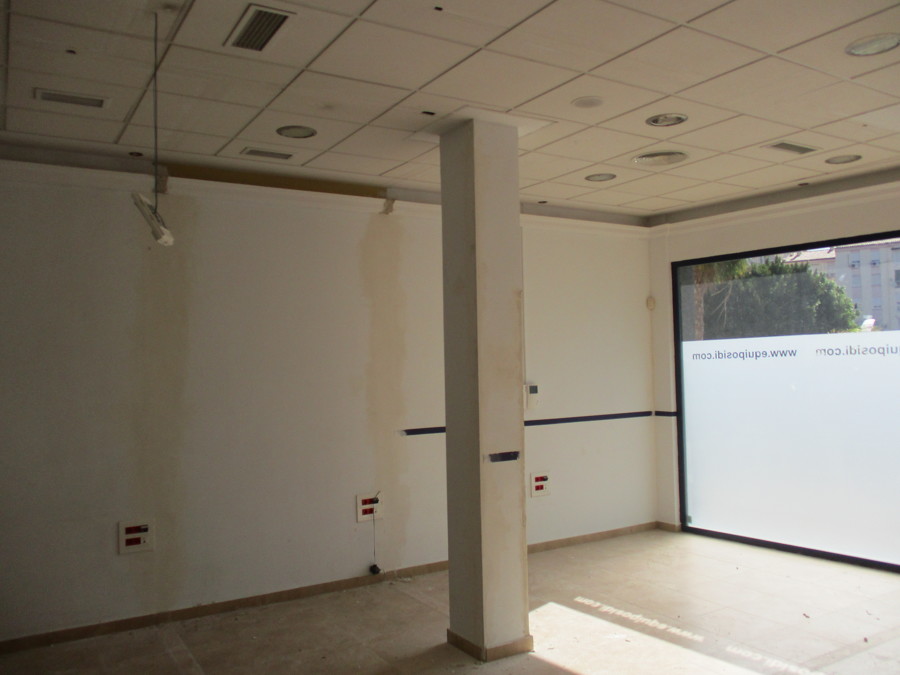 Estado de los paramentos y del falso techo de placas de escayola.