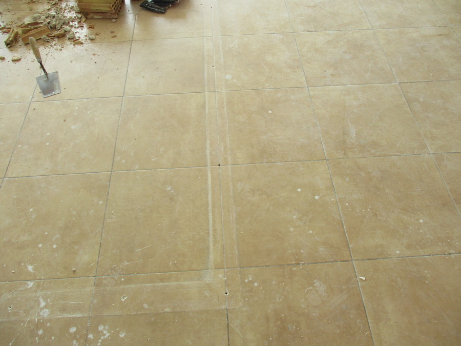 Estado del pavimento después de la demolición