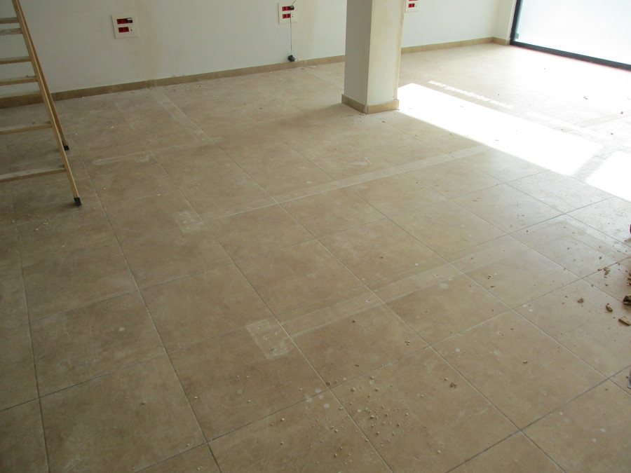 Estado del pavimento después de la demolición