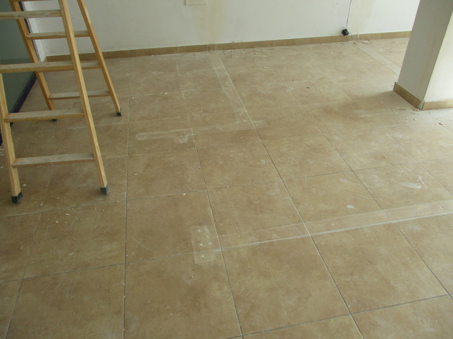 Estado del pavimento después de la demolición