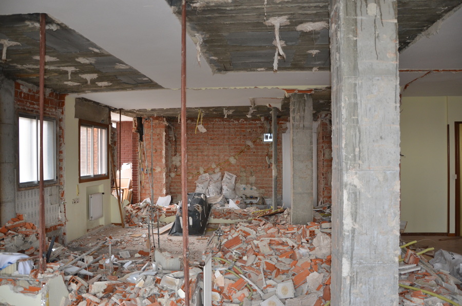 Estado demolición de la vivienda