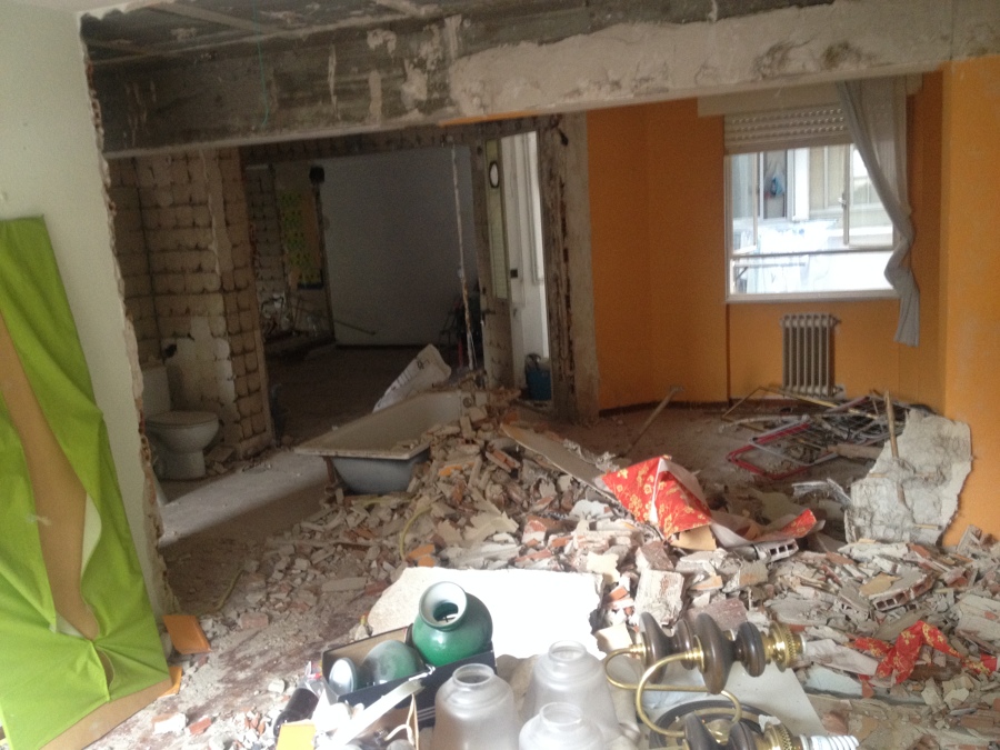 Estado durante la demolicion