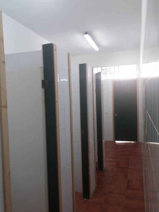 Estado inicial de los baños.