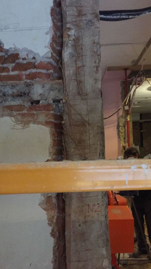 Estado Original de los soportes de madera