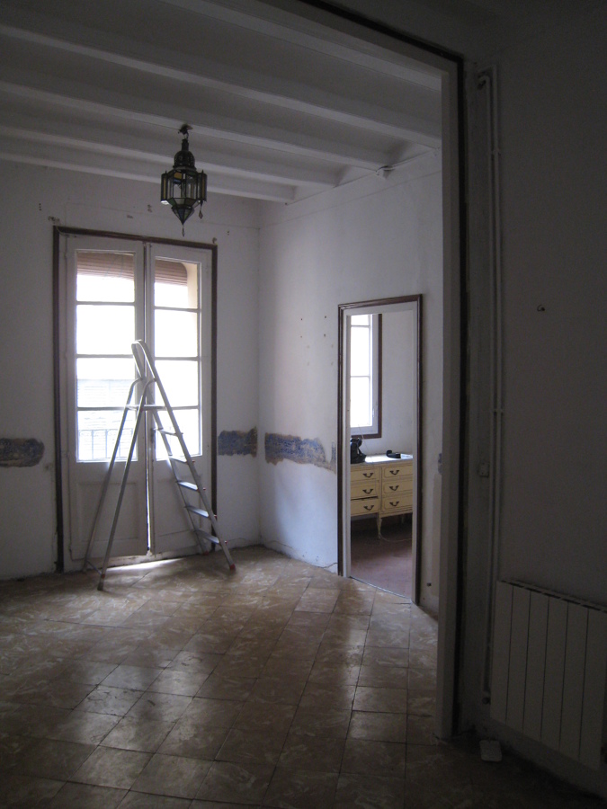 estado original del open space salon - comedor