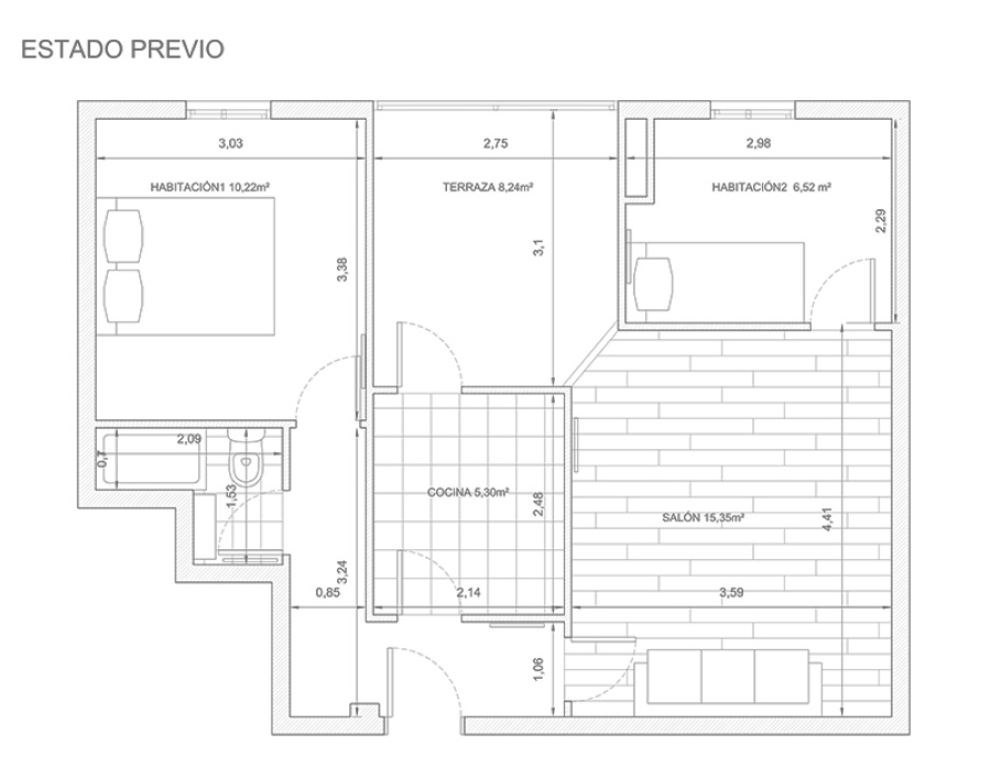 Estado previo de la vivienda