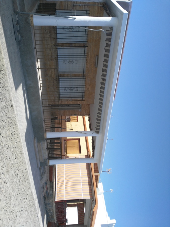 Estado reparado de la fachada principal