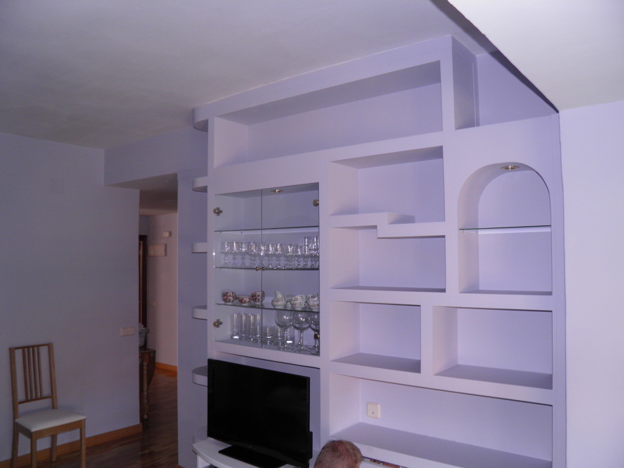 Estanteria de pladur terminada