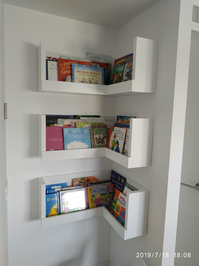 ESTANTERIAS EN ESQUINA