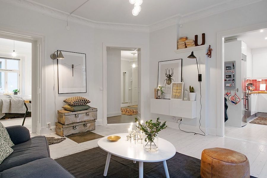 estilo vintage nórdico con cuadros