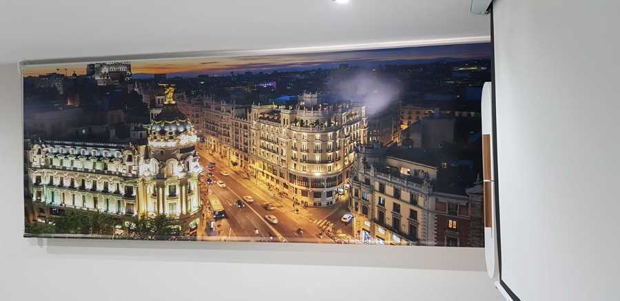 Estor Enrollable con Impresión Digital