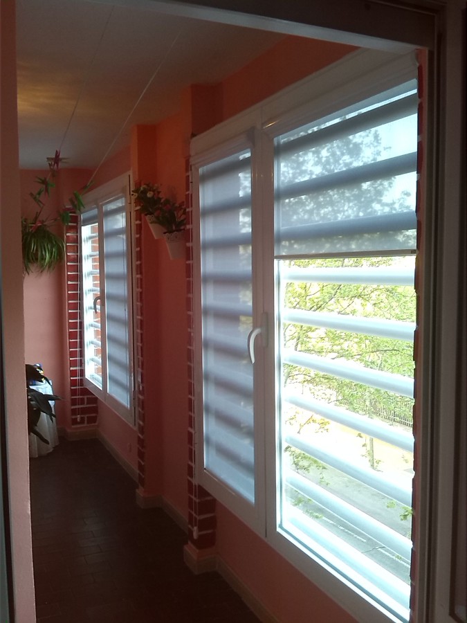 Estor glass tejido screen Nature