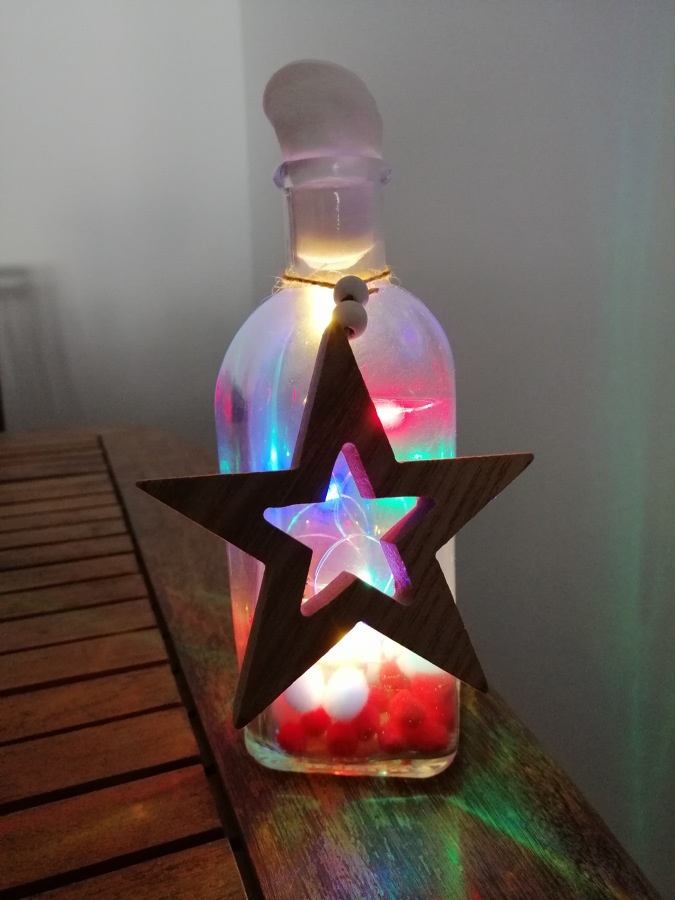 Estrella color madera