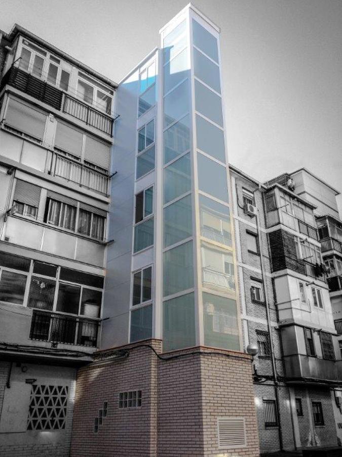 Estructura Ascensor Exterior Cristal