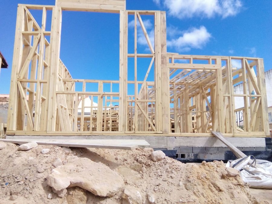 Estructura  casa madera Soria