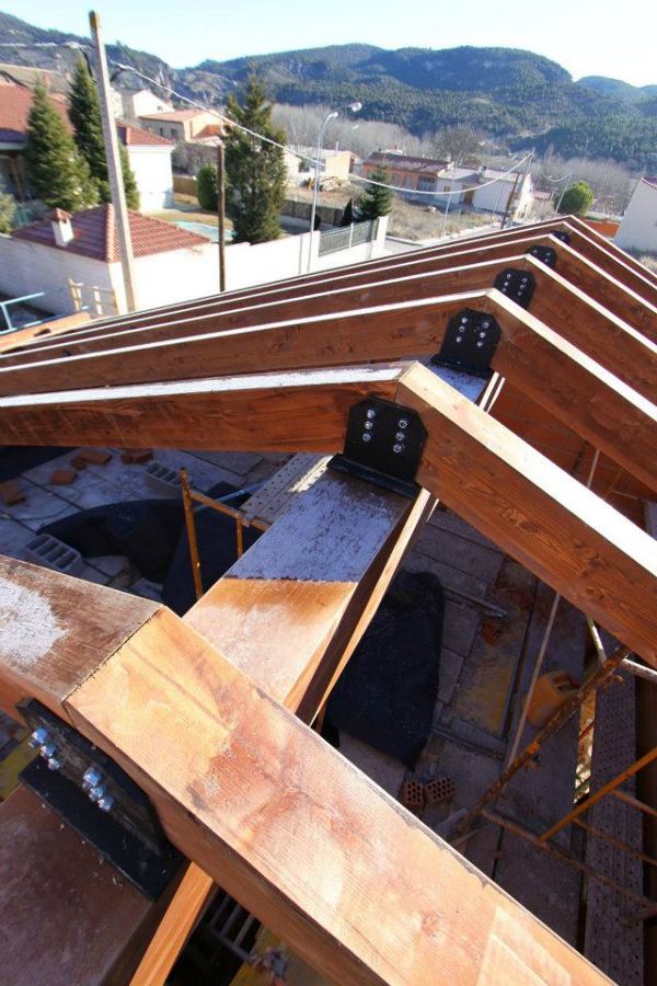 estructura cubierta madera