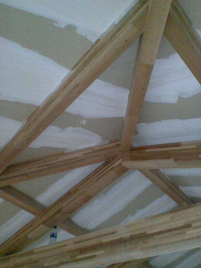 Estructura de madera techo